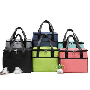 Sac à lunch étanche en papier d'aluminium Portable chaud boîte de pique-nique réutilisable sac isotherme étanche extérieur sac de refroidissement d'isolation personnalisé - Product Image 2