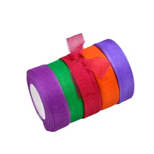Cintas de Organza Transparentes de 2 cm <span class=keywords><strong>al</strong></span> <span class=keywords><strong>por</strong></span> <span class=keywords><strong>Mayor</strong></span>, 50 Yardas <span class=keywords><strong>por</strong></span> Rollo para Decoración de Bodas y Envoltura de Regalos - Product Image 2