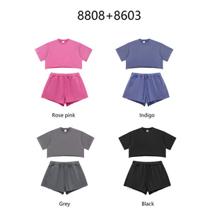 Camiseta Corta Roregal Estilo Vintage Inspirada en los Años 20, 100% Algodón, 280G, Lavada, para <span class=keywords><strong>Mujer</strong></span>, Corte Holgado y Relajado - Product Image 4