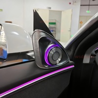 Éclairage d'ambiance pour Tesla Model 3 Highland 2024+ - Éclairage intérieur de voiture - Haut-parleur rotatif 4D - Lampe de dossier
