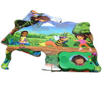 Impresión de libros gruesos y duraderos para niños, caja de cartón con sonido