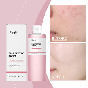 Tónico Facial Rosa con Oligopéptido-1 y Vitamina C, Hidratante, Calmante, con Péptidos, Cuidado de la Piel Coreano, Exfoliante - Product Image 1