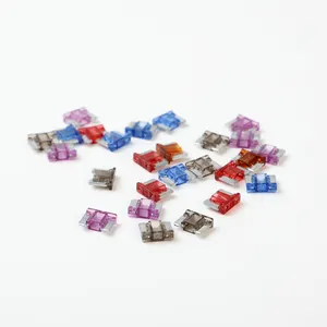 30A 32V 50 piezas por bolsa pequeña Mini PC Shell aleación de zinc Sharp pie plano coche horquilla fusible para portafusibles - Product Image 1