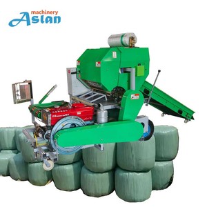Thức ăn gia súc cỏ <span class=keywords><strong>Baler</strong></span> wrapper máy hoàn toàn tự động <span class=keywords><strong>Silage</strong></span> Vòng Bale máy bao bì - Product Image 1