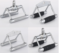Poignée de traction réglable en aluminium en forme de V pour machine à câbles, accessoire de tirage assis, barre de traction pour machine à câbles, barre de tirage vertical (Lat Pulldown), crossover de gym