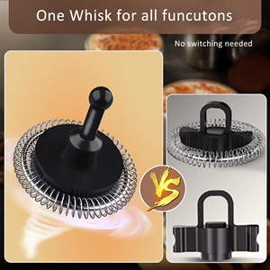 Mousseur à lait électrique 5-en-1, mousseur à lait vapeur détachable en acier inoxydable, machine à chocolat chaud automatique - Product Image 6