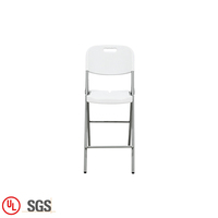 Chaises pliantes de mariage portables en gros, pas chères, en plastique blanc pour événements en plein air