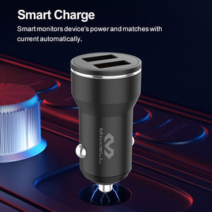<span class=keywords><strong>Chargeur</strong></span> de batterie de <span class=keywords><strong>voiture</strong></span> à double USB en alliage d'aluminium 12V 24V 12W à charge rapide avec boîte cadeau et protection pour téléphones mobiles - Product Image 3