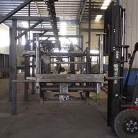 Ligne de production de peinture en poudre pour grandes pièces métalliques avec four de cuisson, cabines de pulvérisation, machine de sablage, moteur et convoyeur gratuit