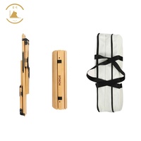 Tables pliables d'extérieur en bois, meubles de pique-nique de Camping, lot de pièces, avec connecteur en argent