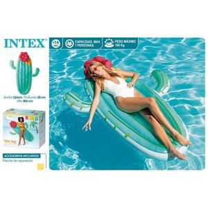 Materasso gonfiabile Intex a forma di cactus 185x140 cm, lettino galleggiante per piscina per adulti - Product Image 3