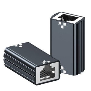 Acoplador Ethernet RJ45 Hembra a Hembra |   Gigabit 1000 Mbps Directo |   Carcasa de aluminio para routers de TV, computadoras <span class=keywords><strong>y</strong></span> otros dispositivos - Product Image 1