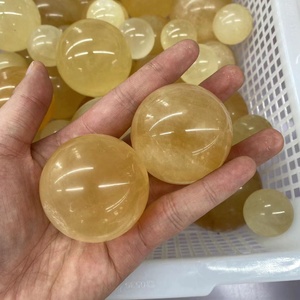 Sfere di cristallo naturali lucidate all'ingrosso lucidate a buon mercato all'ingrosso sfere di <span class=keywords><strong>Calcite</strong></span> di miele giallo per la decorazione - Product Image 4