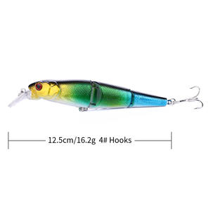 Hengjia 12.5センチメートル16.<span class=keywords><strong>2</strong></span>グラムSwimming Bait Robot Fish Plastic <span class=keywords><strong>2</strong></span> Jointed Minnow Hard Lures - Product Image 2