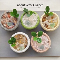 Prix de gros : Nouveauté – Pierres brutes en éclats de cristal naturel pour plantes en pot – Artisanat en cristal, ornement en pierre précieuse de guérison – Cadeau idéal