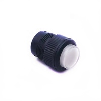 Alimentation d'usine interrupteur à bouton-poussoir à 4 broches 16mm rond avec lampe blanche 2v