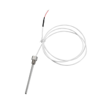 Aguja de termopar RTD PT1000 de alta precisión, punta afilada, sonda de Sensor de temperatura para alimentos y carne, termostato PTC