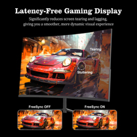 Monitor Curvo de 27 Pulgadas, 165Hz, FHD 1080P, Pantalla VA, 1ms GTG, Monitor para Juegos de Computadora para Oficina en Casa, Tecnología FreeSync, 100% SRGB, HD