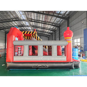 Château gonflable de <span class=keywords><strong>camion</strong></span> de pompiers à succès, château gonflable avec toboggan, château gonflable pour enfants - Product Image 4