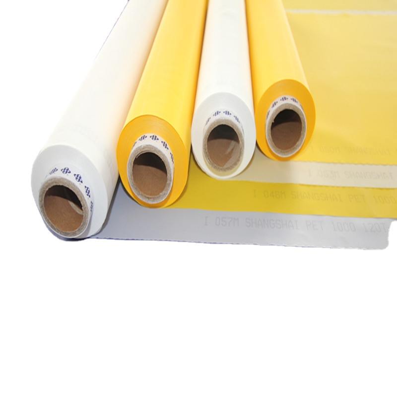 High Quality Pet 127cm Width 120t 300 Mesh Yellow Polyester Mesh for Serigrafia Serigraphy Silk Screen Printing Mesh