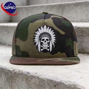 Casquette Snapback Camouflage Classique Broderie 3D Haute Qualité QZFSO 100% Coton Tendance Sport Gorras Casquettes de Baseball Ajustables Unisexe - Product Image 1