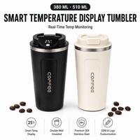 Mug à café isotherme en acier inoxydable avec logo personnalisé Kingze OEM, tasse à café sous vide pour cadeau d'entreprise