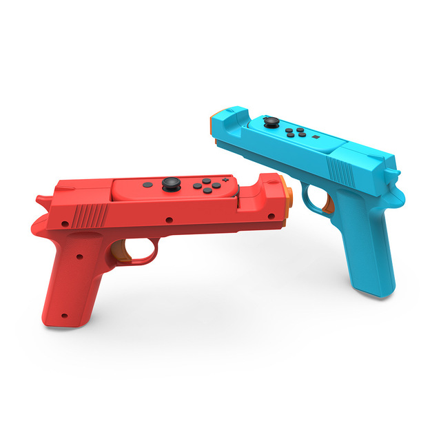Controller Portable Gamepad with Left and Right Joystick Shooting Handle Gun Shape for Switch OLED TNS-2159 New Condition