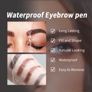 2 in 1 renklendirme krem kaş fırçası seti kaş kalemi uzun ömürlü su geçirmez kaş leke - Product Image 3