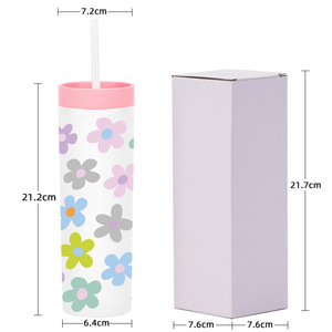 Vaso Térmico Delgado de 20oz con Aislamiento al Vacío, Estilo Retro Groovy, con Pajita, Apto para Lavavajillas, Regalo de Cumpleaños Personalizado para Ella, Mujeres - Product Image 3