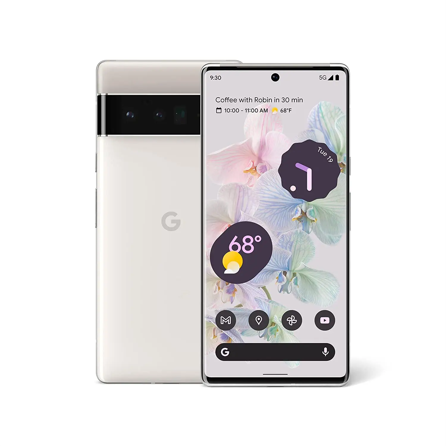 Smartphone google pixel 6 pro desbloqueado, celular android 5g, com câmera pixel avançada e lente telephoto-128gb-storm black