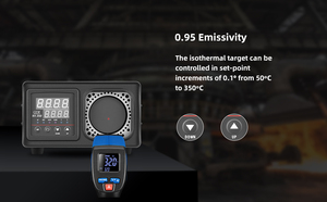 CEM BX-350 Calibrateur infrarouge portable pour réglage de température 350°C 662°F, Cible corps noir de 2,25 po (57 mm), Prise en charge OEM ODM B - Product Image 2