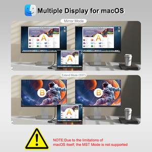 A471 <span class=keywords><strong>USB</strong></span> C pour HDMI Audio Video Switcher Nouveau 1 Entrée 2 Sortie 4K 60Hz 2K 120Hz Répéteur pour HDTV et projecteur pour ordinateur portable - Product Image 3