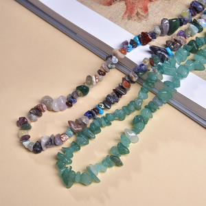 Pendentif en pierres précieuses naturelles irrégulières, perles en vrac de cristal, pierres de cristal avec trou pour la fabrication de bijoux - Product Image 4