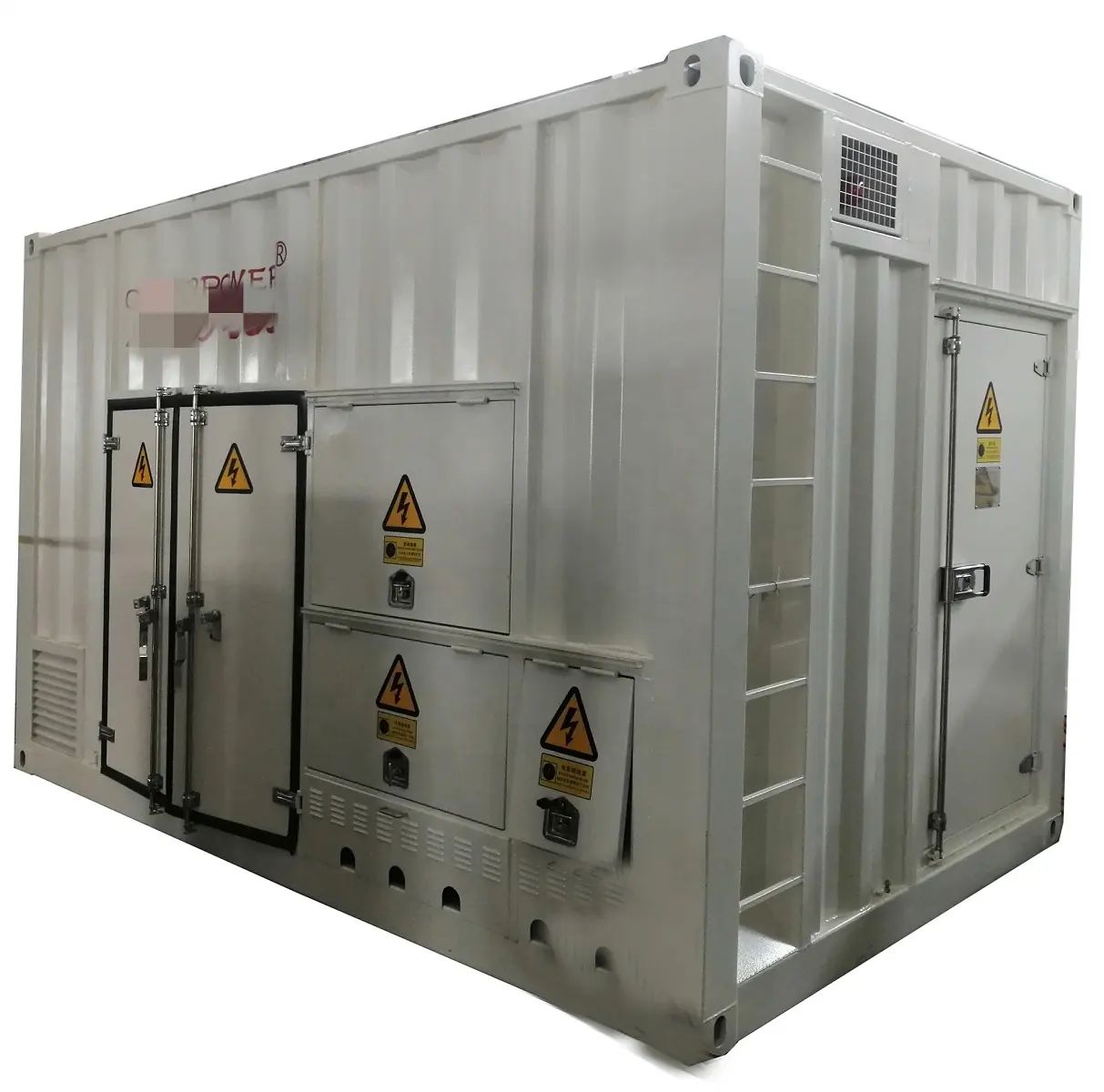 AC 3000kw 3 fasi 4 fili in contenitore resistivo induttivo di dimensioni variabili banco di carico per test gruppo elettrogeno, centrale elettrica