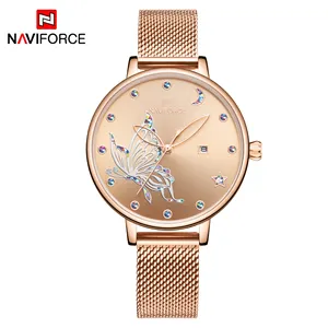 Montre à Quartz de grande marque pour femmes, accessoire de luxe en maille d'acier, avec mouvement Janpan de la marine, 5011