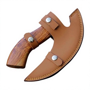 Couteau à pizza Damas de haute qualité, couteau à pizza à bascule en acier fait main avec manche ergonomique en bois - Product Image 1