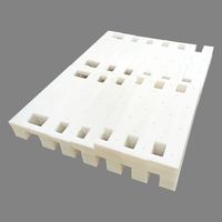 Matériau UHMWPE de pièce en plastique C4D personnalisé rond blanc pour l'industrie