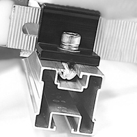 Collier de fixation en aluminium pour panneau solaire, support de montage noir pour module photovoltaïque I Art Sign