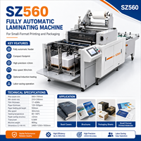 Machine de laminage entièrement automatique SZ560, laminateur de film BOPP 560x750mm, 30m/min