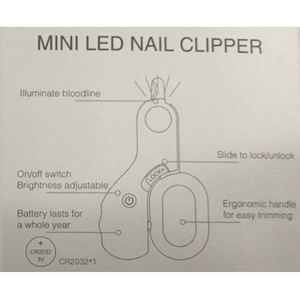 Coupe-ongles professionnel pour animaux de compagnie avec lumières LED pour éviter les coupes excessives et les lames tranchantes du rasoir pour petits animaux - Product Image 6