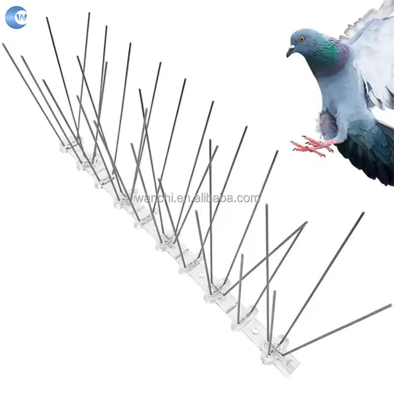 Птичий Спайк контроль из нержавеющей стали против птиц и голубей шипы