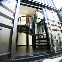 Maison Préfabriquée de Luxe en Panneaux Sandwich d'Acier, Modèle Conteneur, Prête à Habiter, Design Moderne, Salle de Bain Respirante