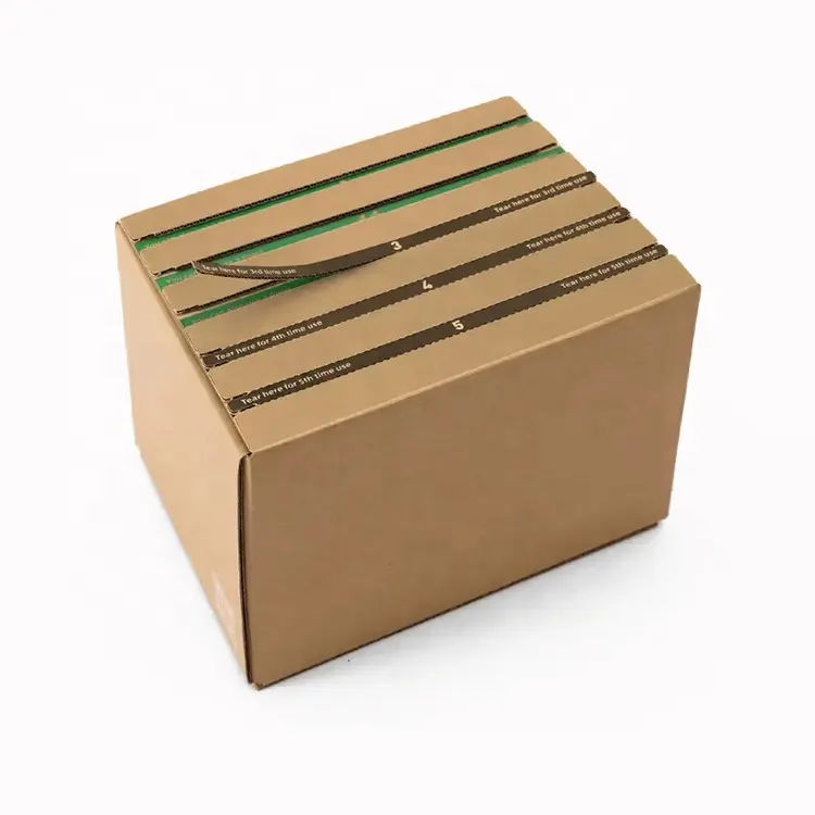 Marrom exportação papelão ondulado transporte caixa embalagem personalizada entrega exportação caixa encerado impermeável entrega kit caixa