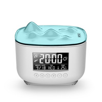 Diffuseur d'huiles essentielles ultrasonique avec horloge d'alarme, lumière LED électrique réglable, 300 ml, vente en gros OEM