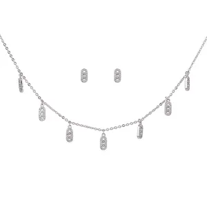 fashion necklace set jewelry women trend 2024 tarnish free stainless steel jewelry Sets