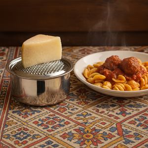 Grattugia Ecologica 14cm 14 in 1 Accessorio da Cucina Tritaverdure e Mandolina Sicura in Plastica PC per Uso Domestico - Product Image 1