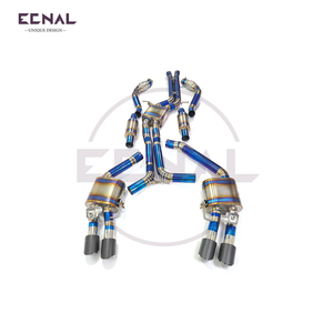 Système <span class=keywords><strong>d</strong></span>'échappement agressif en titane léger de 1,2 mm Ecnal pour Porsche Macan GTS <span class=keywords><strong>Turbo</strong></span> 2.9T 2020-2024 - Avant-Milieu-Arrière - Product Image 6