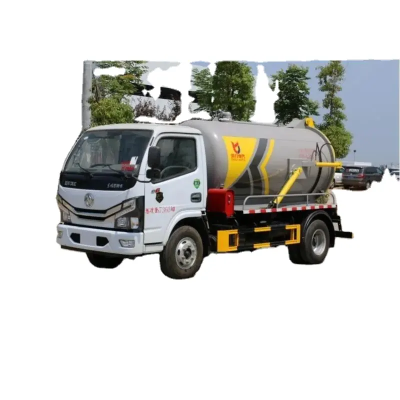 Hút nước thải và lắng đọng dongfeng 4x2 7.4t hút số điện thoại của nhà sản xuất xe tải