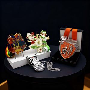 เหรียญรางวัลงานรื่นเริงพิมพ์โลโก้ตามสั่ง ผลิตจากโลหะผสมสังกะสี เคลือบผิวด้วยเทคนิคเคลือบเงา 3 มิติ เหรียญฟีเอสต้า ของที่ระลึกงานเทศกาล - Product Image 1