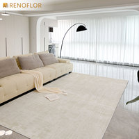 Tapis Décoratifs de Luxe Modernes Grands et Élégants, Tapis en Laine PP Super Douce et Imperméable pour Salon
